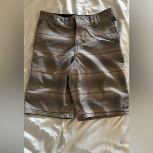 Lost Gray Striped Men's Shorts